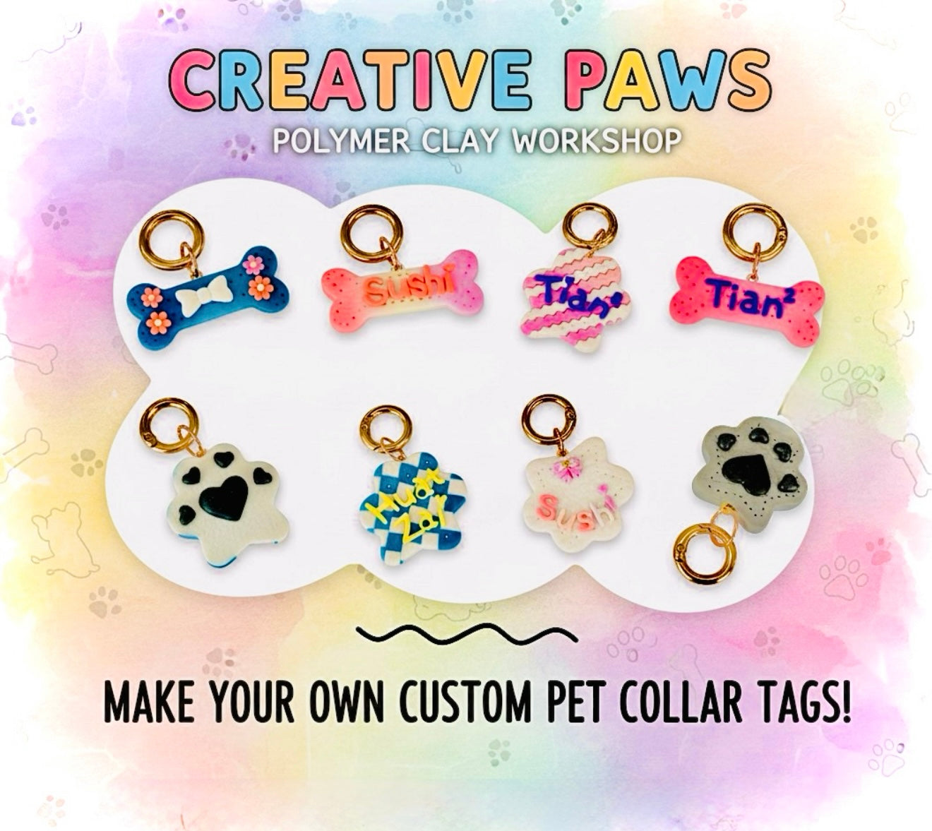 Pet collar tags workshop