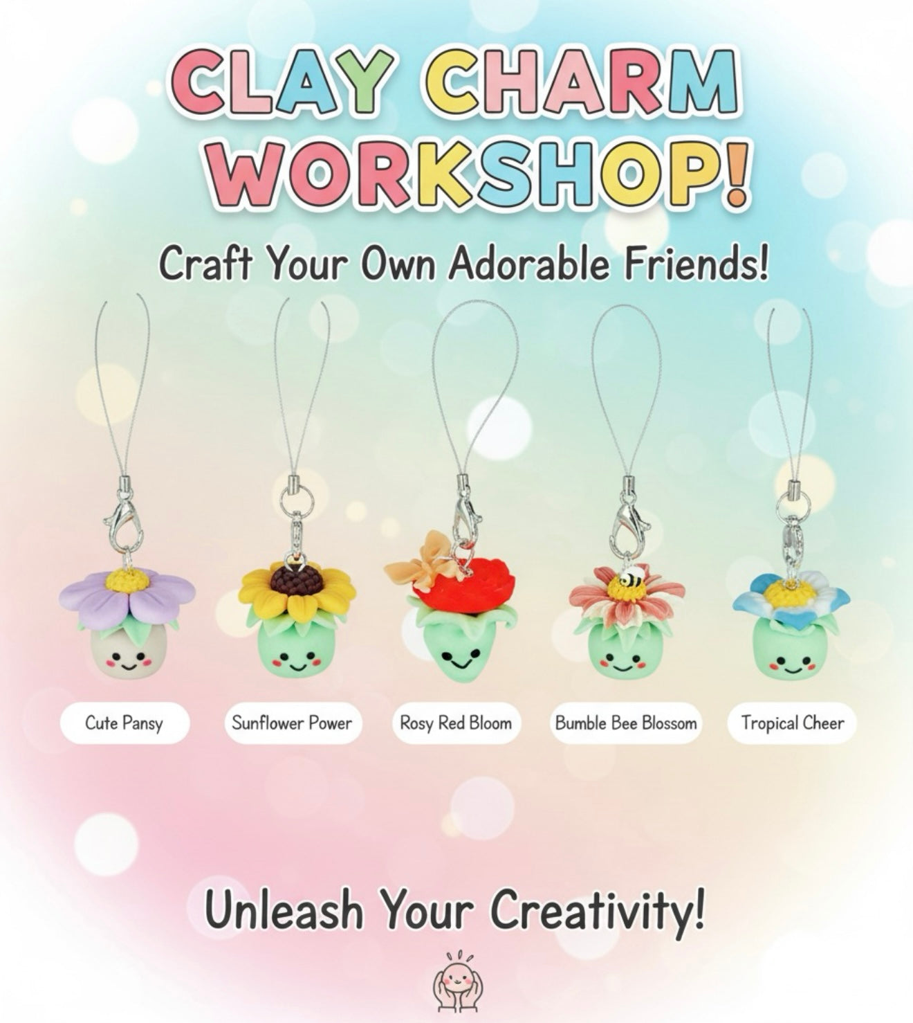 Floral blossom charms workshop
