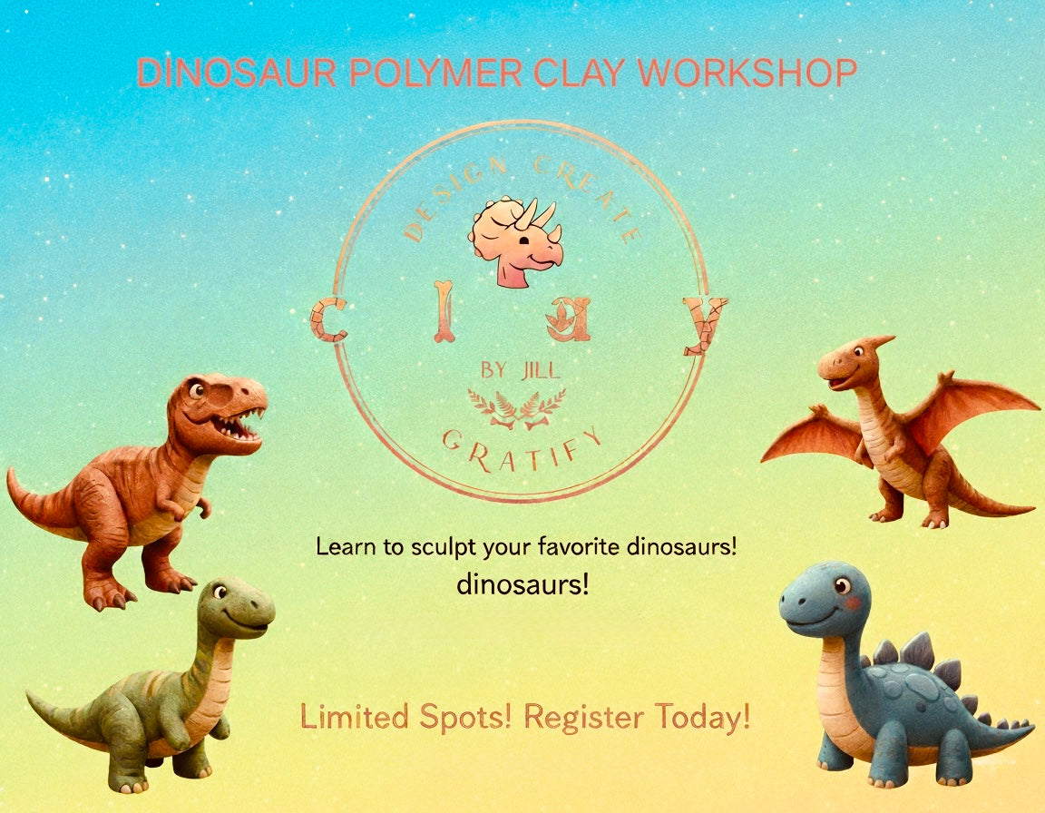 A072. Dinosaur polymer clay workshop