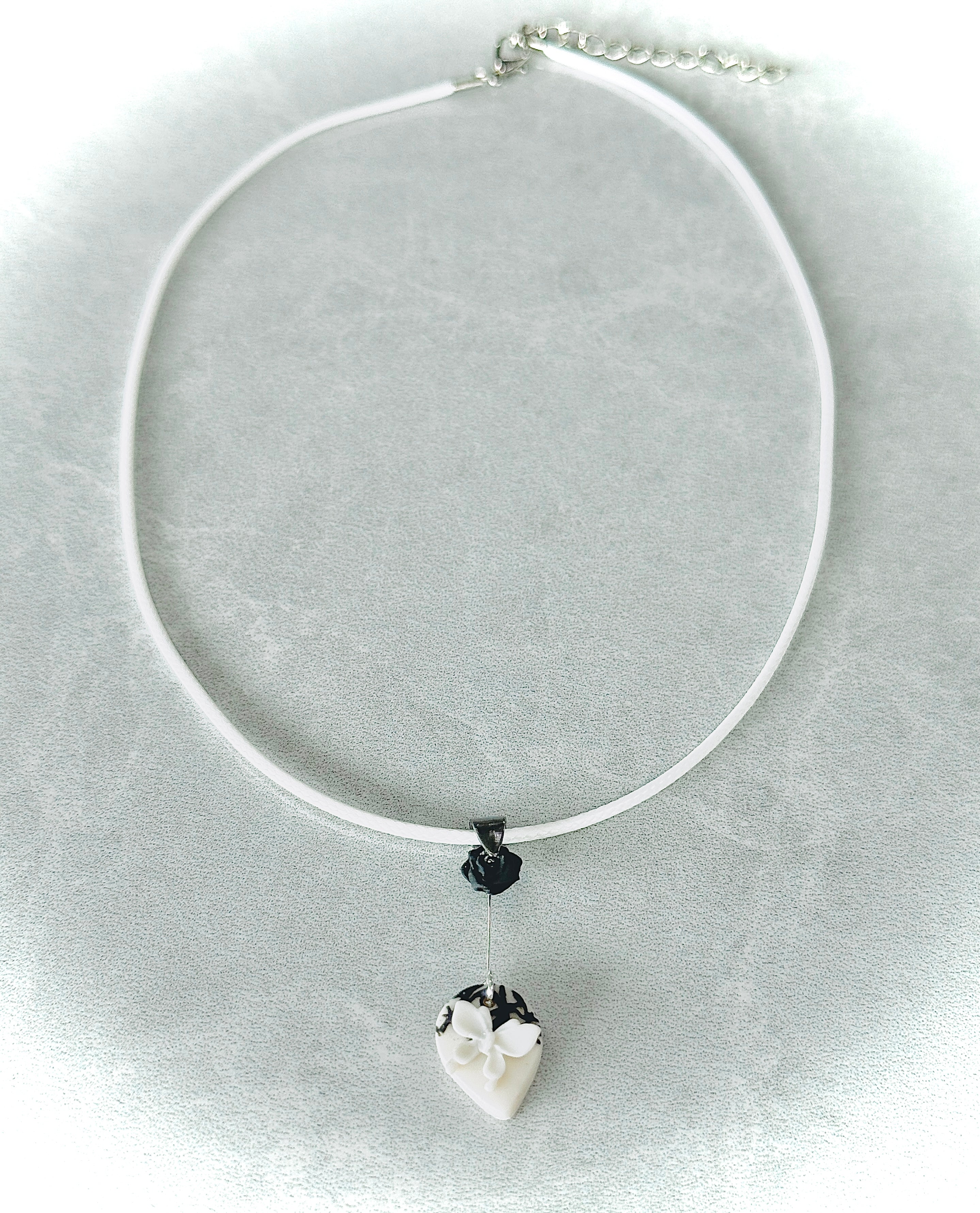 A088. Monochrome concept design necklace