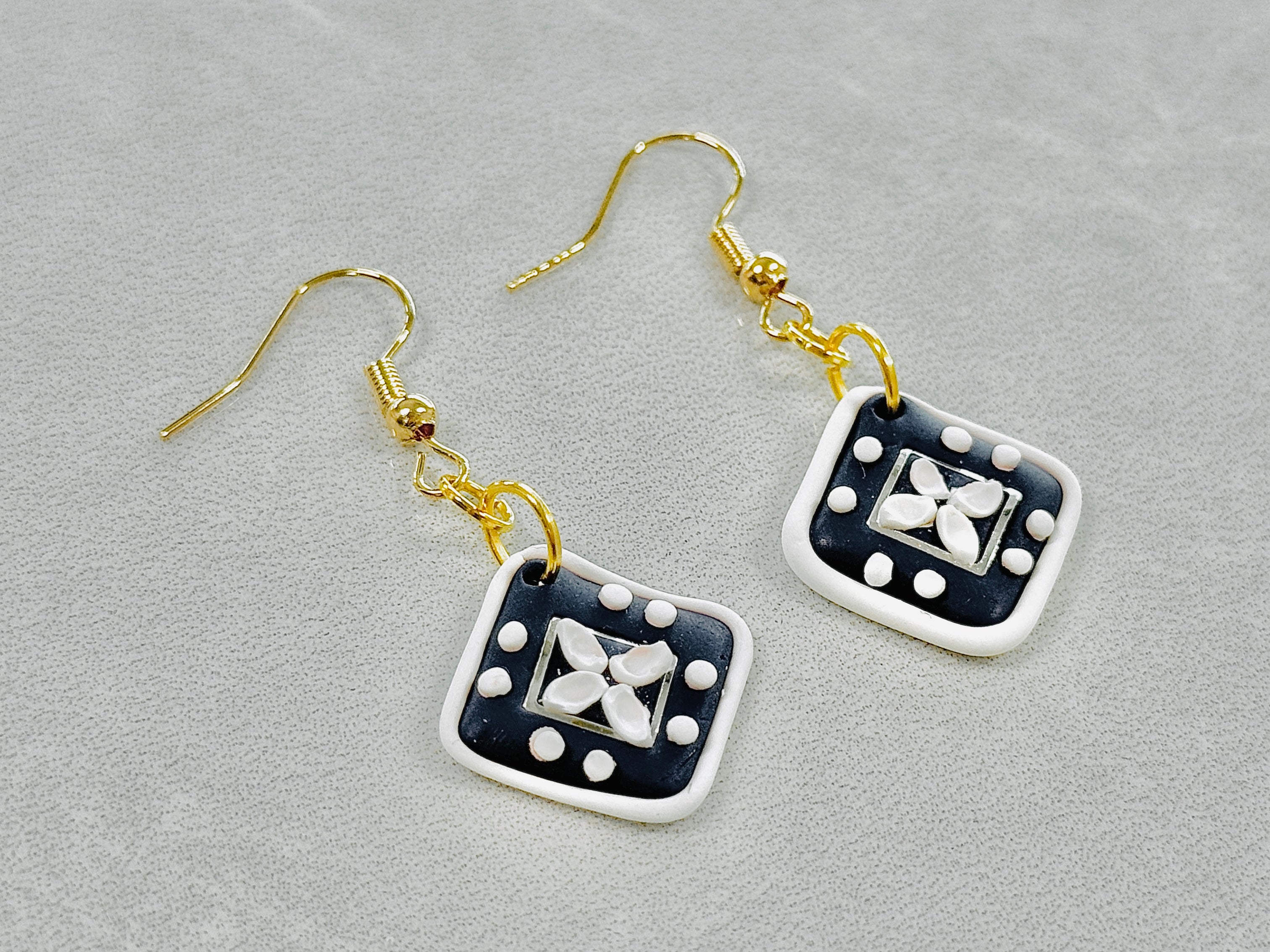 A020. Porcelain Bloom Earrings