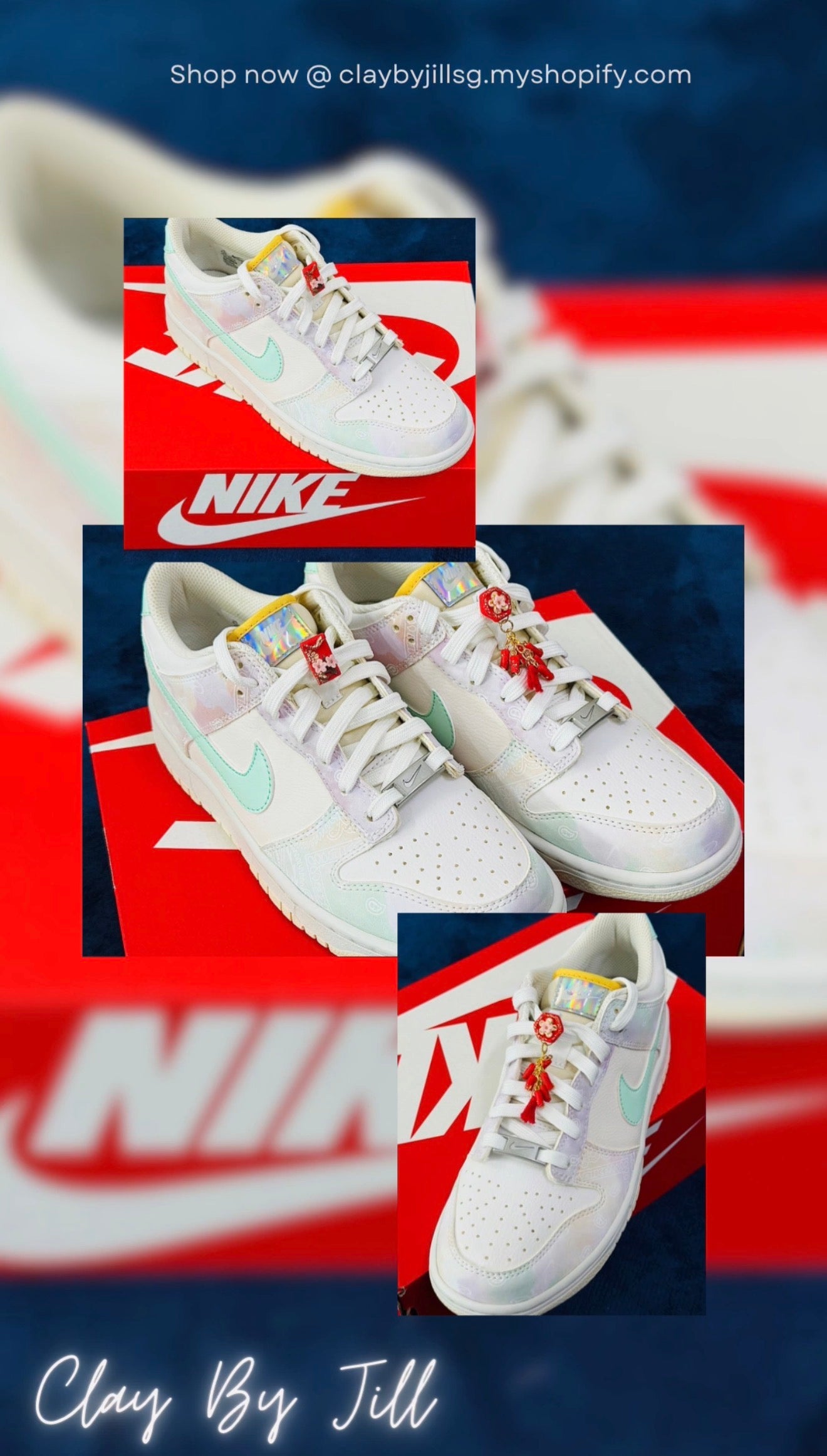 A00001. Lunar New Year Clip On Shoe Charms